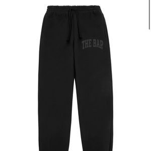 *THE BAR SOLD OUT VARSITY SWEATPANTS BLACK XS